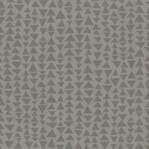 Non-Woven Wallpaper Triangles grey metallic 84852
