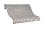 Non-Woven Wallpaper Triangles grey metallic 84852 2