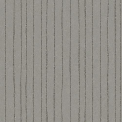 Non-Woven Wallpaper Stripes grey metallic 84853