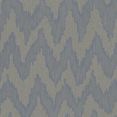 Non-Woven Wallpaper Zig-Zag Abstract blue 84892
