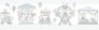 Kids self-adhesive border rabbit bear white grey 102403 1