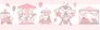 Kids self-adhesive border rabbit bear white rose 102402 1