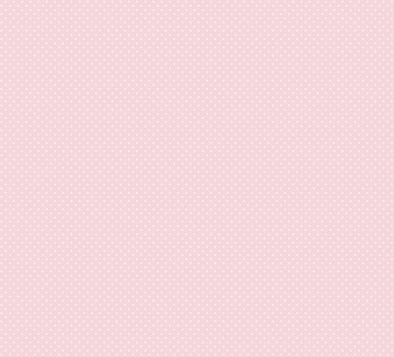 Kids paper wallpaper dots rose white 202272
