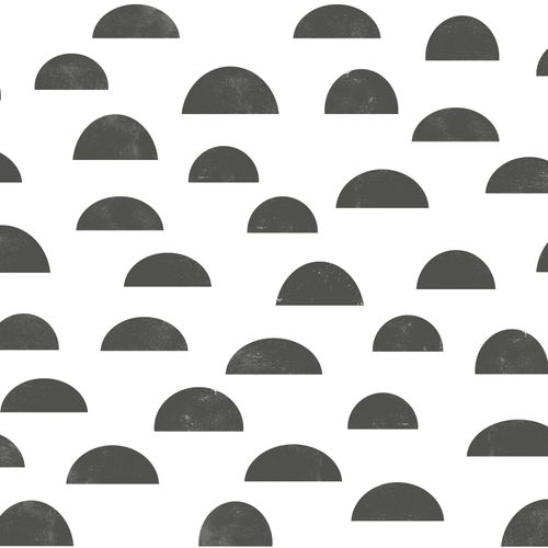 Kidsroom Non-Woven Wallpaper semicircles white 039067