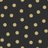 Kids non-woven wallpaper points black gold glossy 347676 1