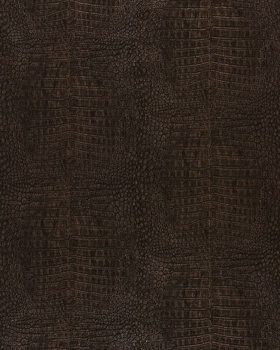 Safari Africa non-woven wallpaper 715477 crocodile brown
