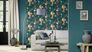 Non-woven wallpaper plain petrol 542462 3
