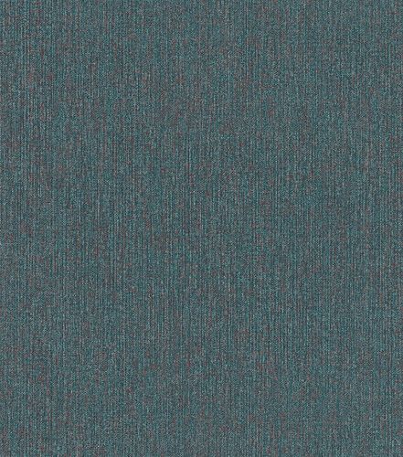 Non-woven wallpaper mottled plain petrol red 545401