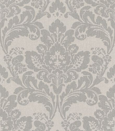 Non-woven wallpaper baroque grey silver 547320