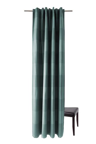 Loop Curtain Homing Stripes petrol opaque