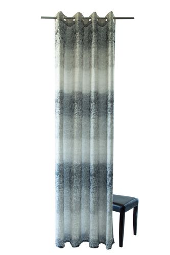 Eyelet Curtain Homing stripes opaque anthracite