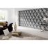 Photo Non-Woven Wallpaper Cubes 3D grey black white 1