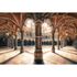 Photo Non-Woven Wallpaper Castle Courtyard brown 1