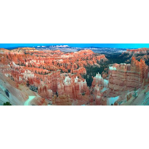 Photo Non-Woven Wallpaper Canyon blue brown green