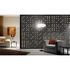 Photo Non-Woven Wallpaper Domino stones black white 1