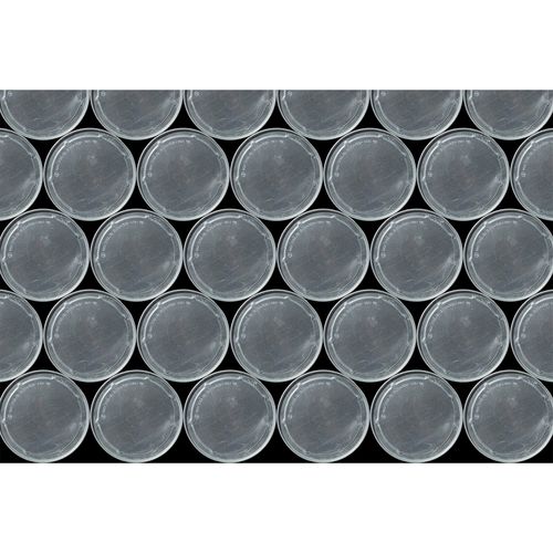Photo Non-Woven Wallpaper Barrel Lid Circles grey black