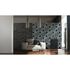 Photo Non-Woven Wallpaper Barrel Lid Circles grey black 2
