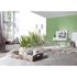 Photo Non-Woven Wallpaper Gras Floral green white 1