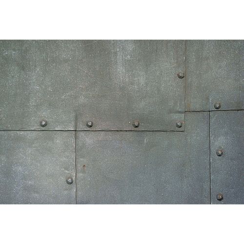 Photo Non-Woven Wallpaper Metal Rivets Boards grey