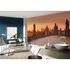 Photo Non-Woven Wallpaper Bridge Sun brown red 2