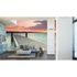 Photo Non-Woven Wallpaper Sunset Lake blue brown red 2