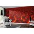 Photo Non-Woven Wallpaper Magma Lava red 2
