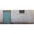 Photo Non-Woven Wallpaper Brick Stone Door blue brown 1