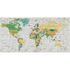 Photo Wallpaper Old World Map yellow grey green 1