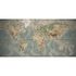 Photo Non-Woven Wallpaper Old World Map map blue brown 1