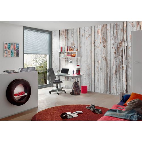 photo wallpaper wood optics