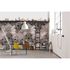 Photo Non-Woven Wallpaper Ornaments brown green 1