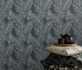 Non-woven wallpaper palm leaves anthracite white 10125-10 5