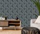 Non-woven wallpaper palm leaves anthracite white 10125-10 6