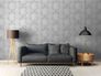 Non-woven wallpaper baroque grey silver 37648-1 5