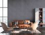 Non-woven wallpaper plain dark grey 37655-6 6