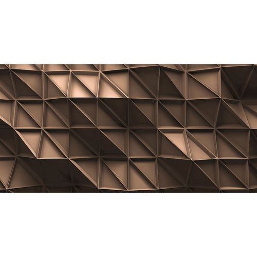 Photo Wallpaper 3D Triangles beige brown DD108880