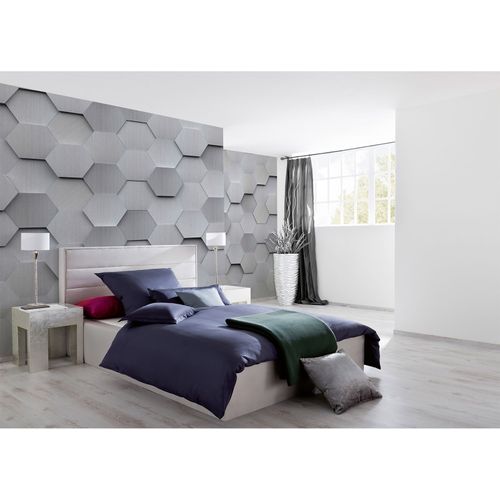 Photo Wallpaper 3D Combs grey silver DD108885
