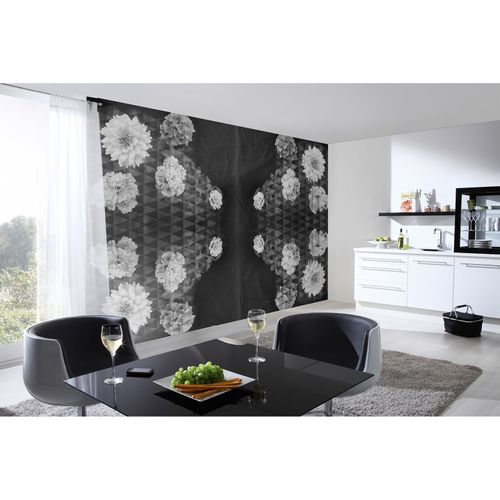 Photo Wallpaper Floral grey black AS Creation DD109040