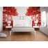 Photo Wallpaper Tree Leaves red white DD109035 2