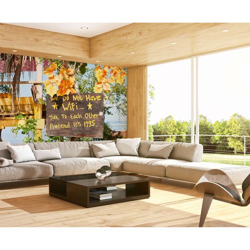Photo Wallpaper Holiday brown yellow DD109190