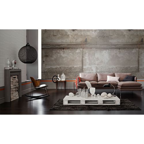 Photo Wallpaper Plaster grey copper AS Creation DD108720