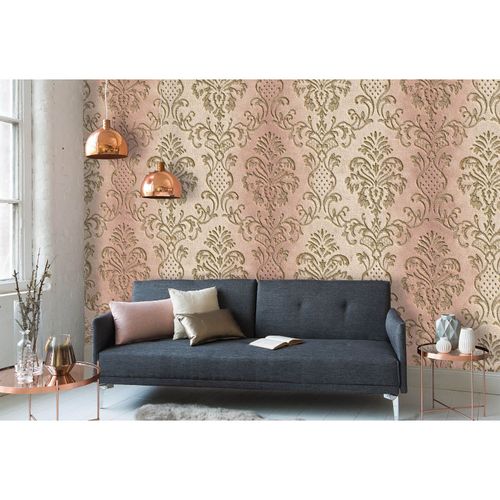 Photo Wallpaper Baroque beige cream taupe DD108850