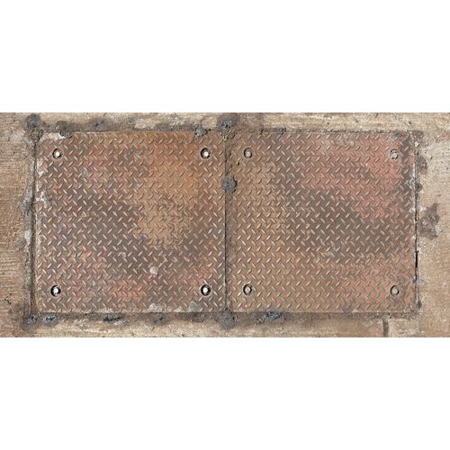 Photo Wallpaper Iron Platen beige brown DD108610