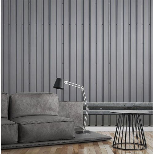 photo wallpaper metal optics grey AP digital 4
