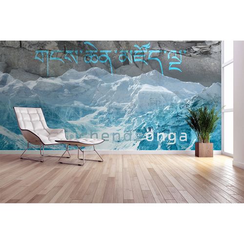 Photo Wallpaper Kangchendzönga blue grey DD108955