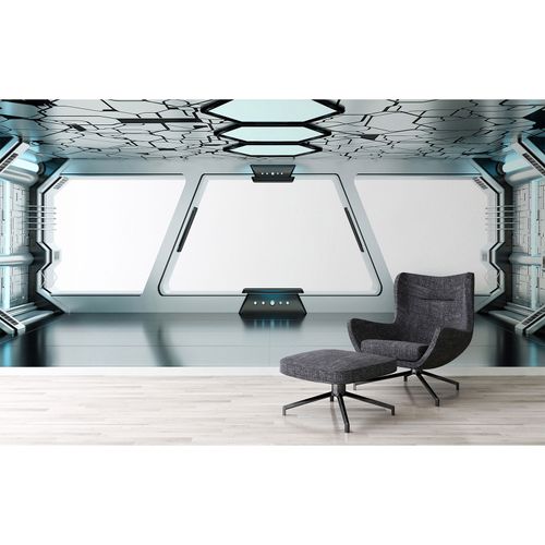 Photo Wallpaper Spaceship grey black DD109130