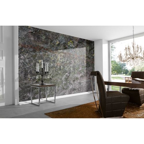 Photo Wallpaper Stone grey taupe white DD108725