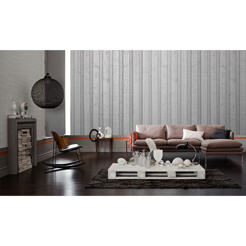 Photo Wallpaper Wood Wall grey AS Creation DD108620