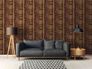 Wallpaper non-woven iron optic brown 37743-3 6