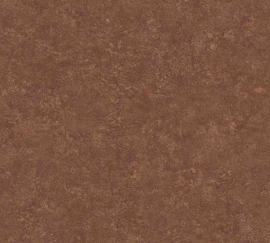 Wallpaper non-woven plaster optic brown gold 37744-1